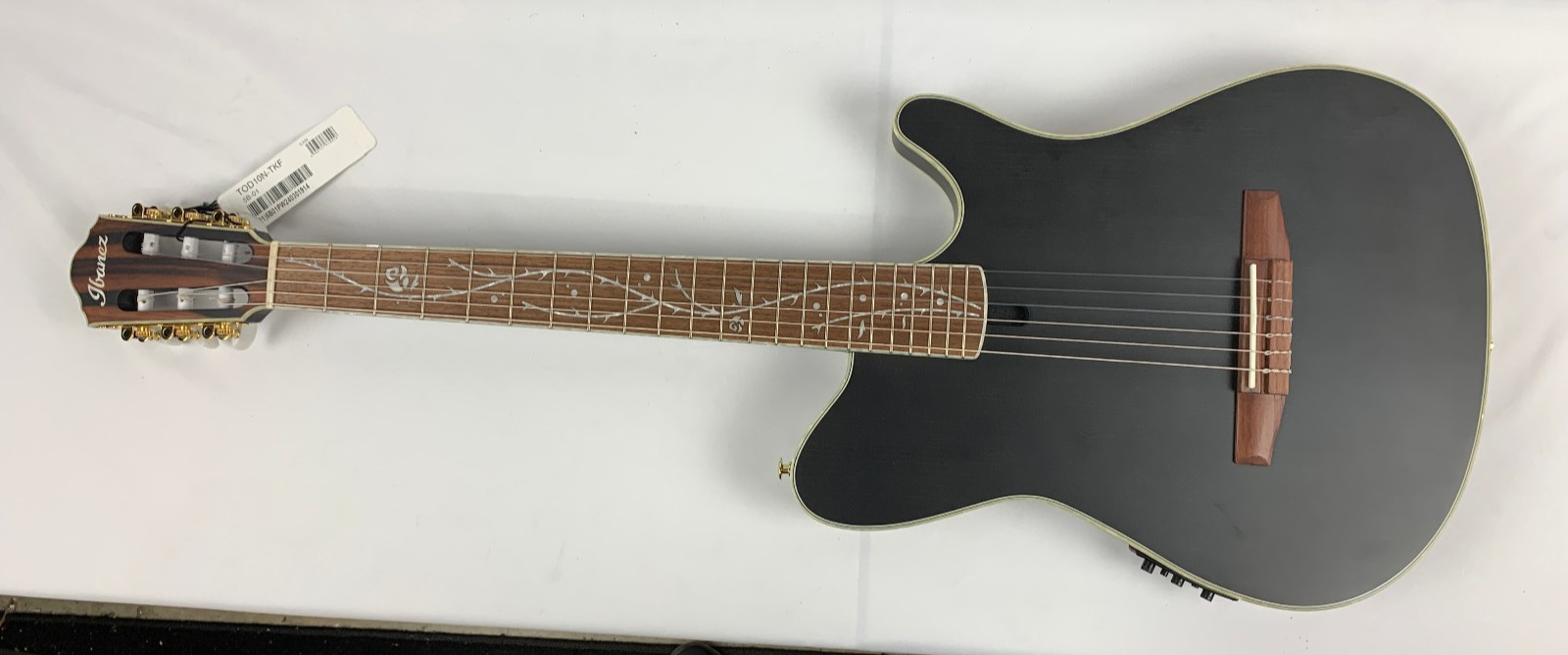 Ibanez TOD10N Tim Henson Nylon Transparent Black Flat TOD-10 N TKF – B-Stock