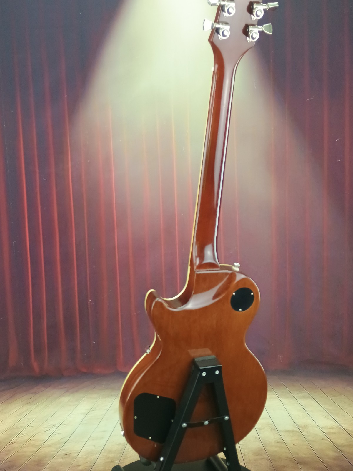 epiphone les paul 60’s Modern Candy Apple Red Top With Mohongey Back Black Pickg