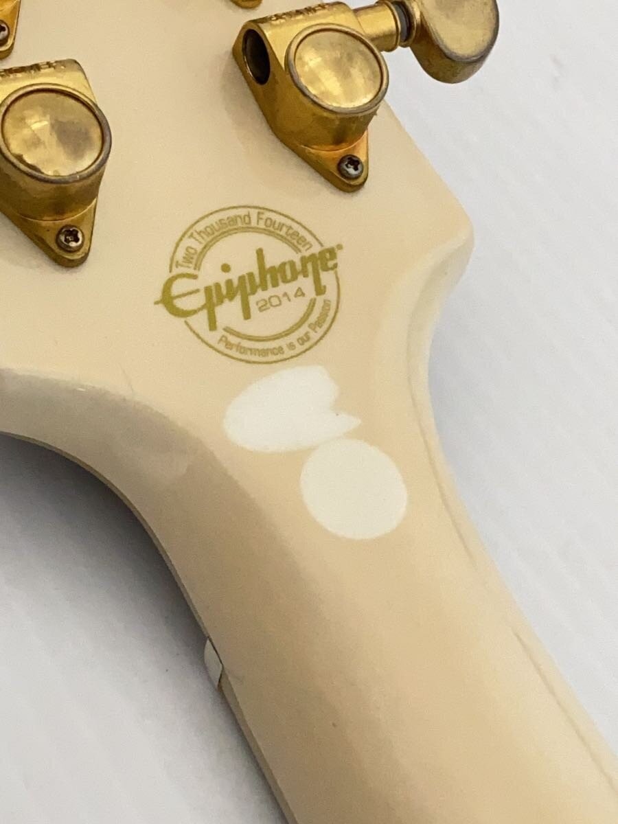 Epiphone LP CTM Pro 2014 Electric Guitar, Les Paul Type, White, HH Picku #QY2CW3