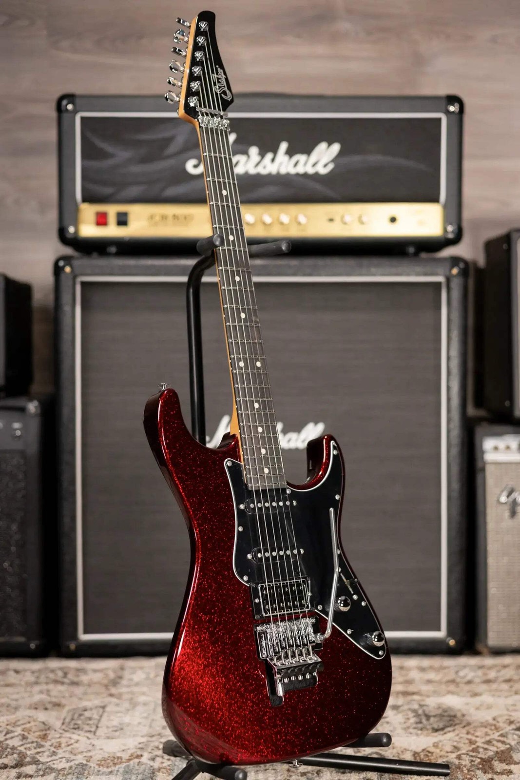 Suhr Pete Thorn Custom HSS Electric Guitar – Red Sparkle