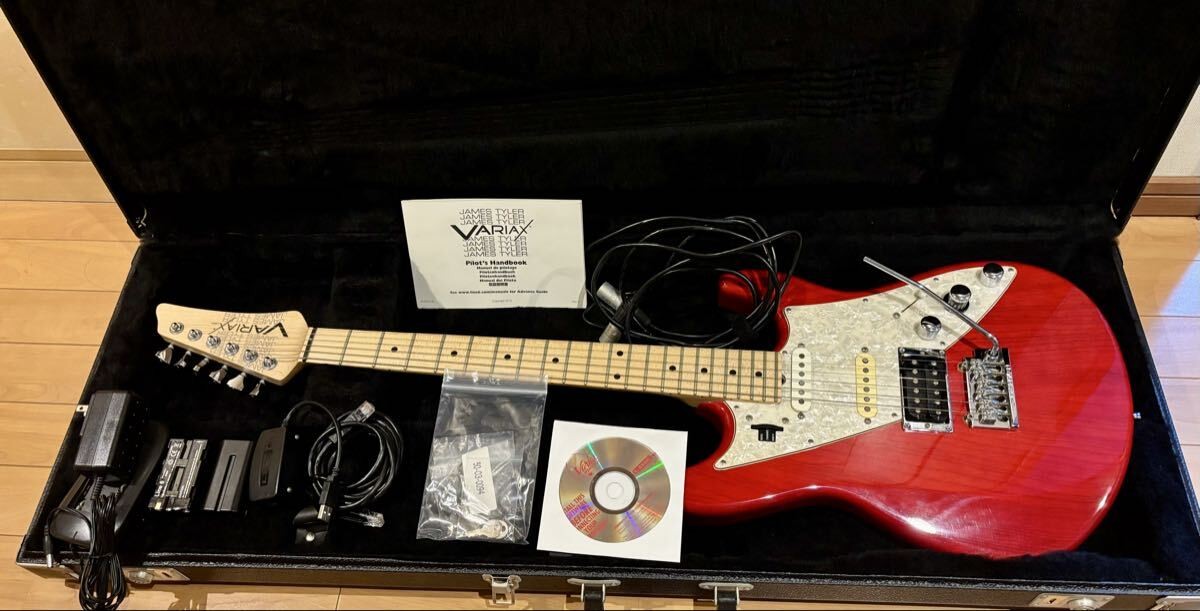 Electric Guitar James Tyler Variax JTV-US 2014 Trans Red Made in USA S/N 110929