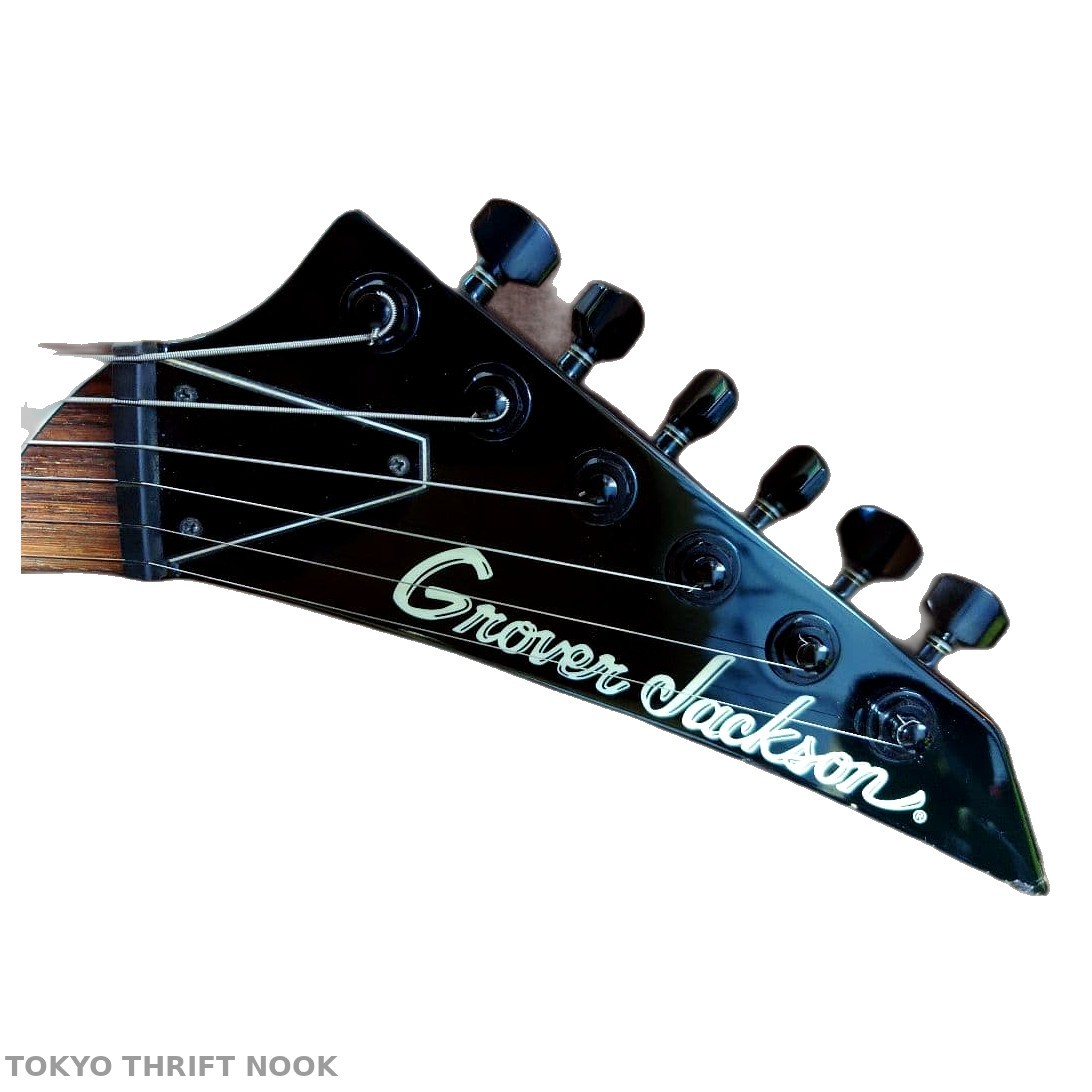 [Good] Grover Jackson Randy V EMG Neck-Thru Electric Guitar Japan w/ Case Tested