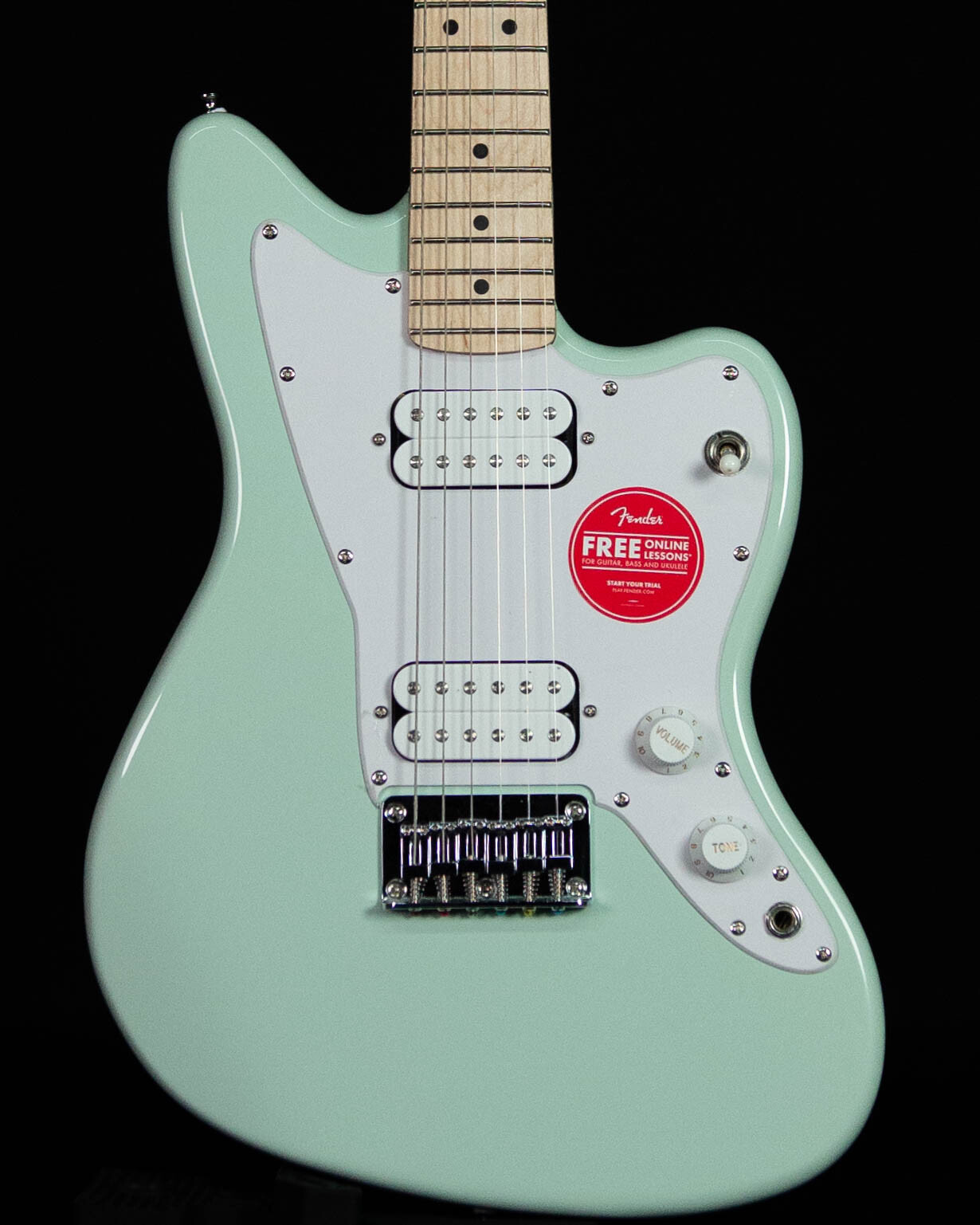 Squier Mini Jazzmaster HH, Maple FB, Surf Green