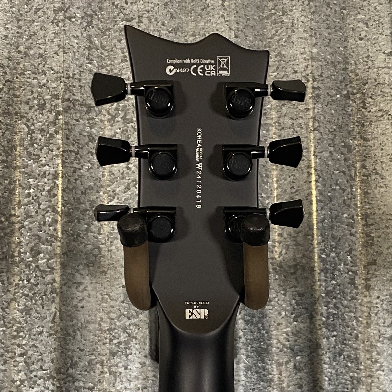 ESP LTD EC Black Metal Eclipse Seymour Duncan Black Satin Guitar & Case #0418…