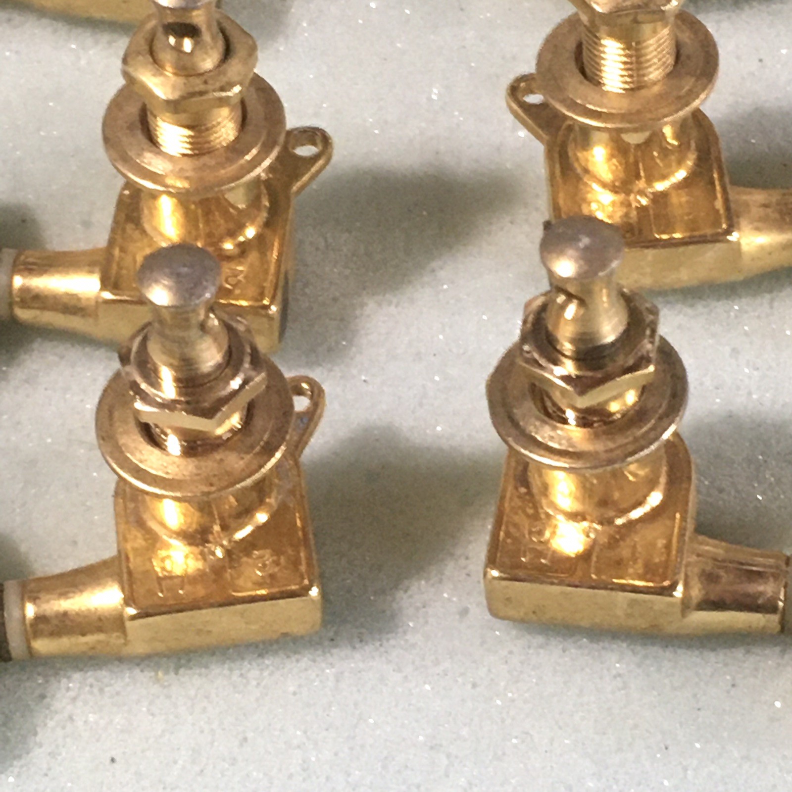 Vintage Charvel Korea Electric Bolt On Guitar Tuners 3×3 Natural Aged Gold RARE!