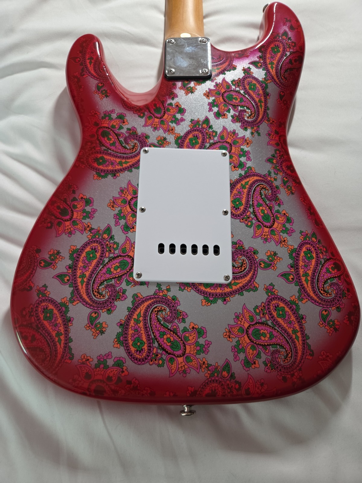 Firefly Strat Red Paisley ST Electric Guitar FFST Red Stratocaster Body fender