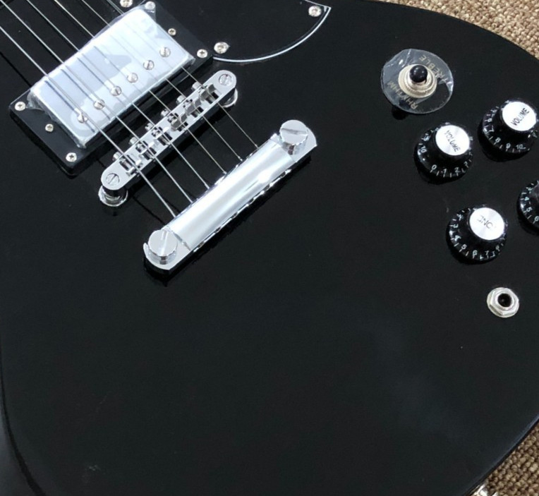 Electric Guitar Cross inlays rosewood Chrome hardware HH pickups High quality