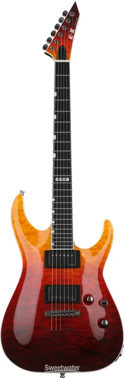 ESP E-II Horizon NT-II Electric Guitar – Tiger Eye Amber Fade, Dent and Scratch