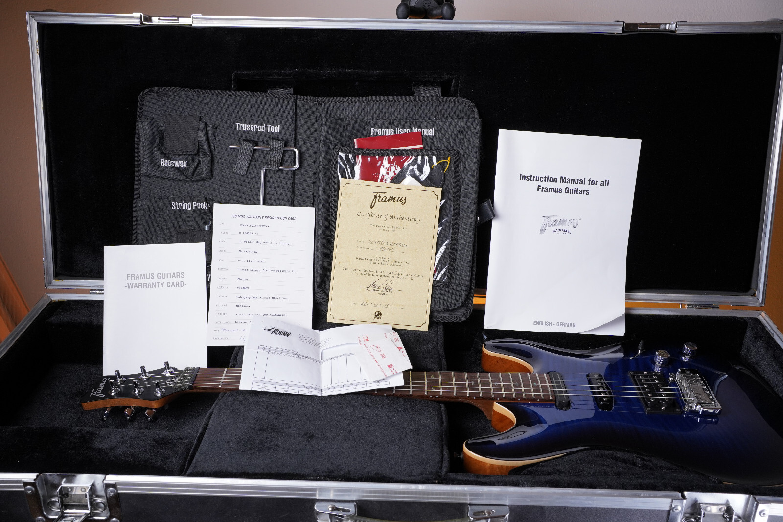 Framus Custom Shop Diablo Supreme X Order Masterbuilt HSH Blue Blackburst PRS