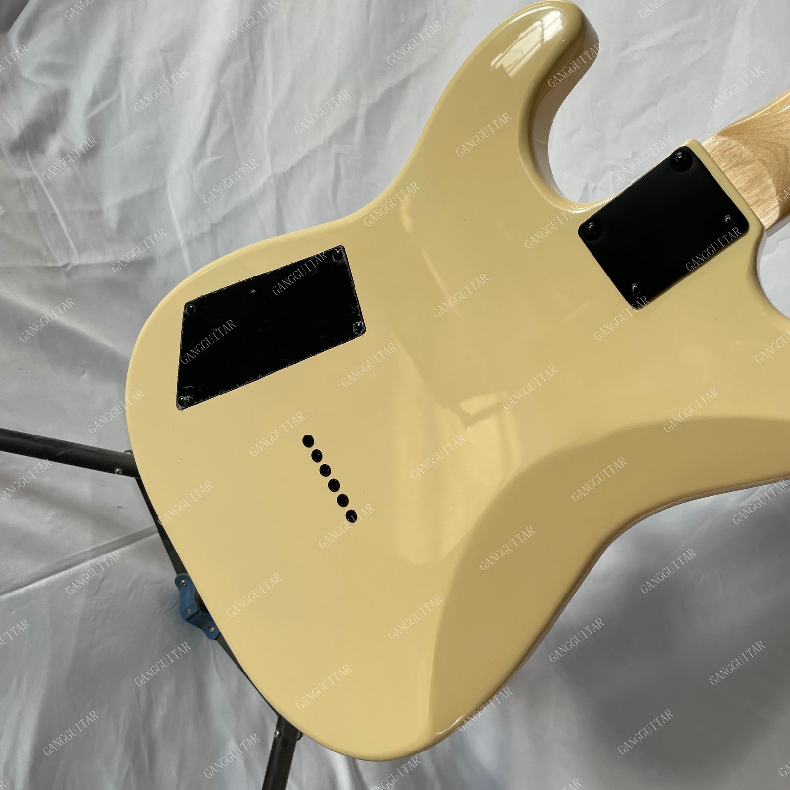 Solid Body Electric Guitar 23 Stainless Steel Rounded Fret Edge HH Pickups Belle