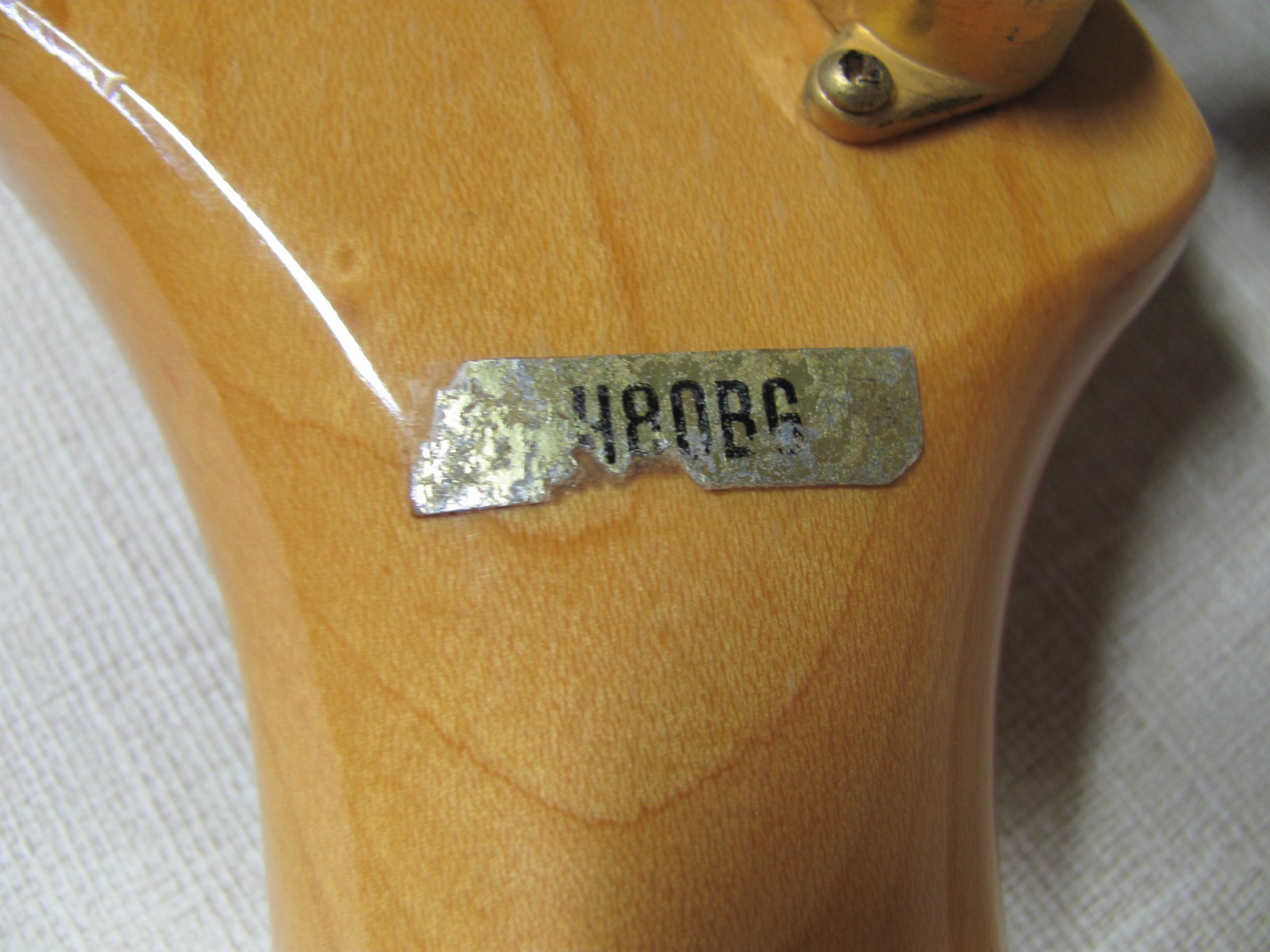 HARMONY H80BG ELECTRIC GUITAR BLACK AND GOLD VINTAGE 1980’S GOOD CONDITION