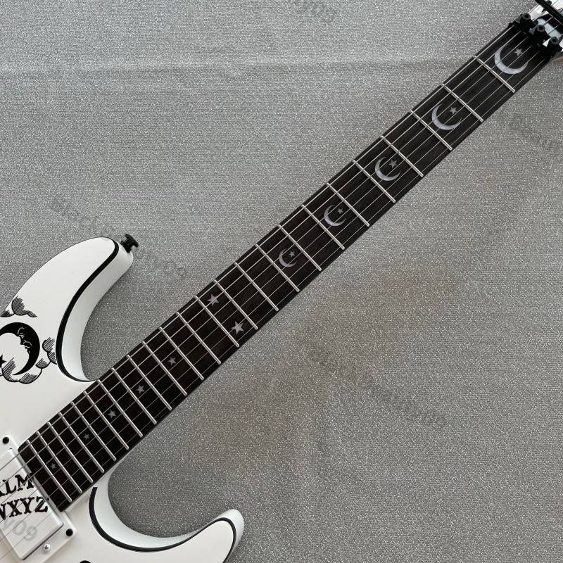 KH-Ouija Solid Body Electric Guitar Stainless Rounded Fret Edge C Shape Neck