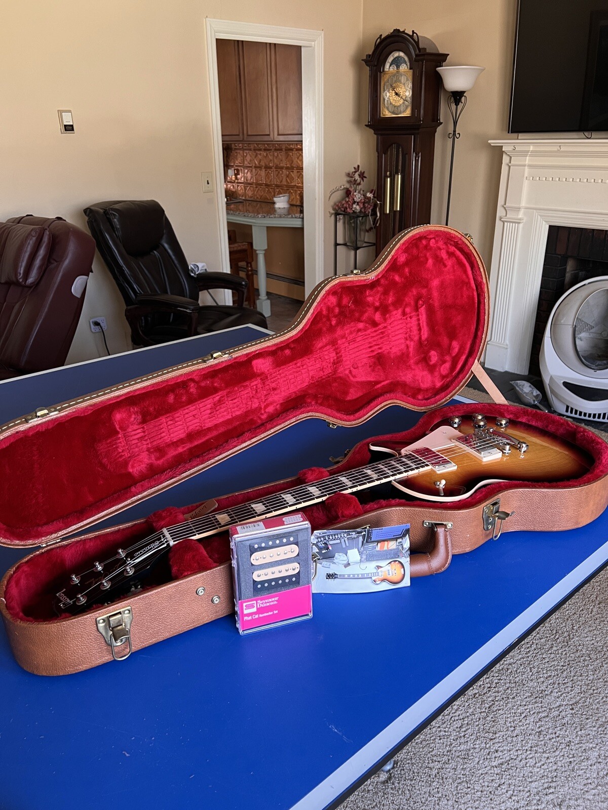 Gibson Les Paul Classic 2017 With Custom Seymour Duncan Phat Cats/Leather Case
