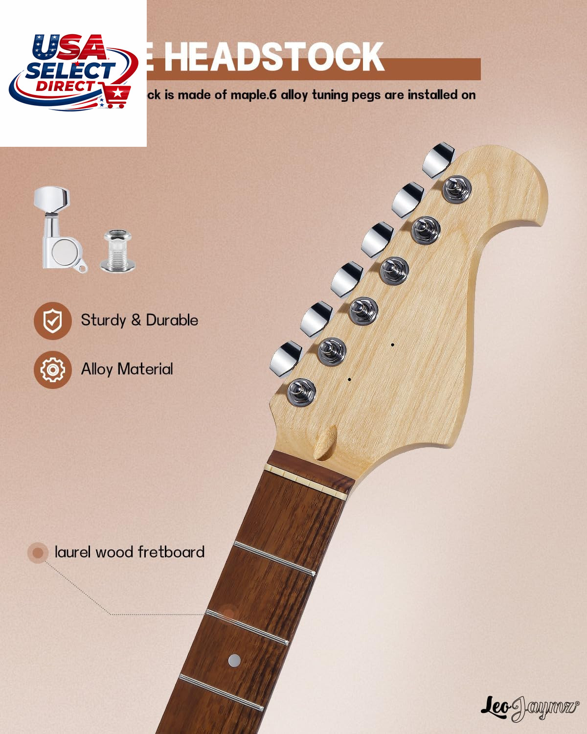 DIY Electric Guitar Kit with Mahogany Body & Maple Neck – Easy Assembly