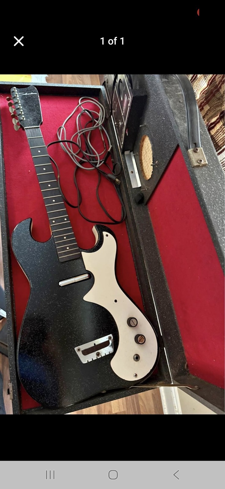 Silvertone 1448 1963-64 Black Sparkle Guitar/Amp in Case