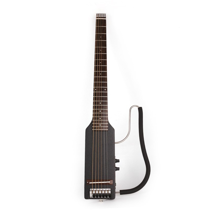 Headless Full scale length Electric Acoustic Guitar Silent Travel Portable F75BK