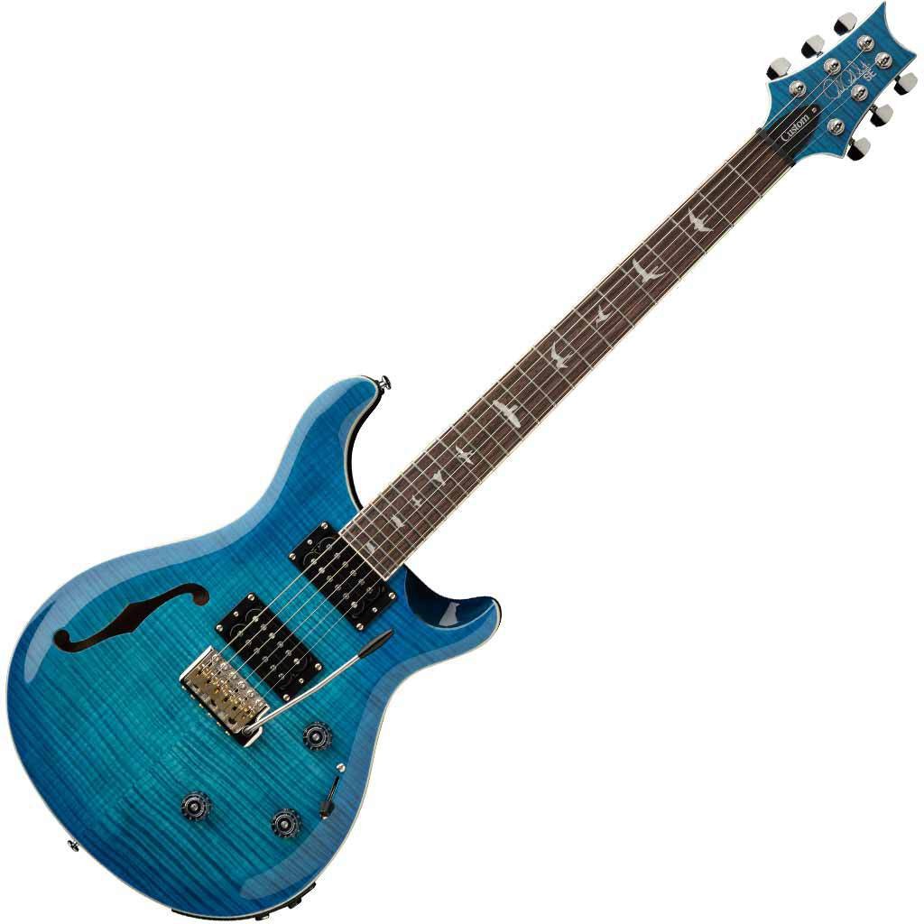 Paul Reed Smith SE Custom 24 Semi-Hollow Piezo Electric Guitar – Lake Blue