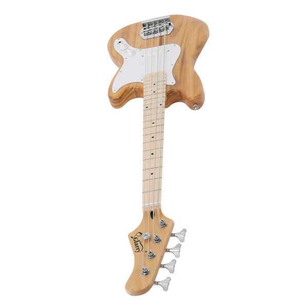 Glarry 4-string 30-inch short scale thin body GB electric bass guitar Burlywood