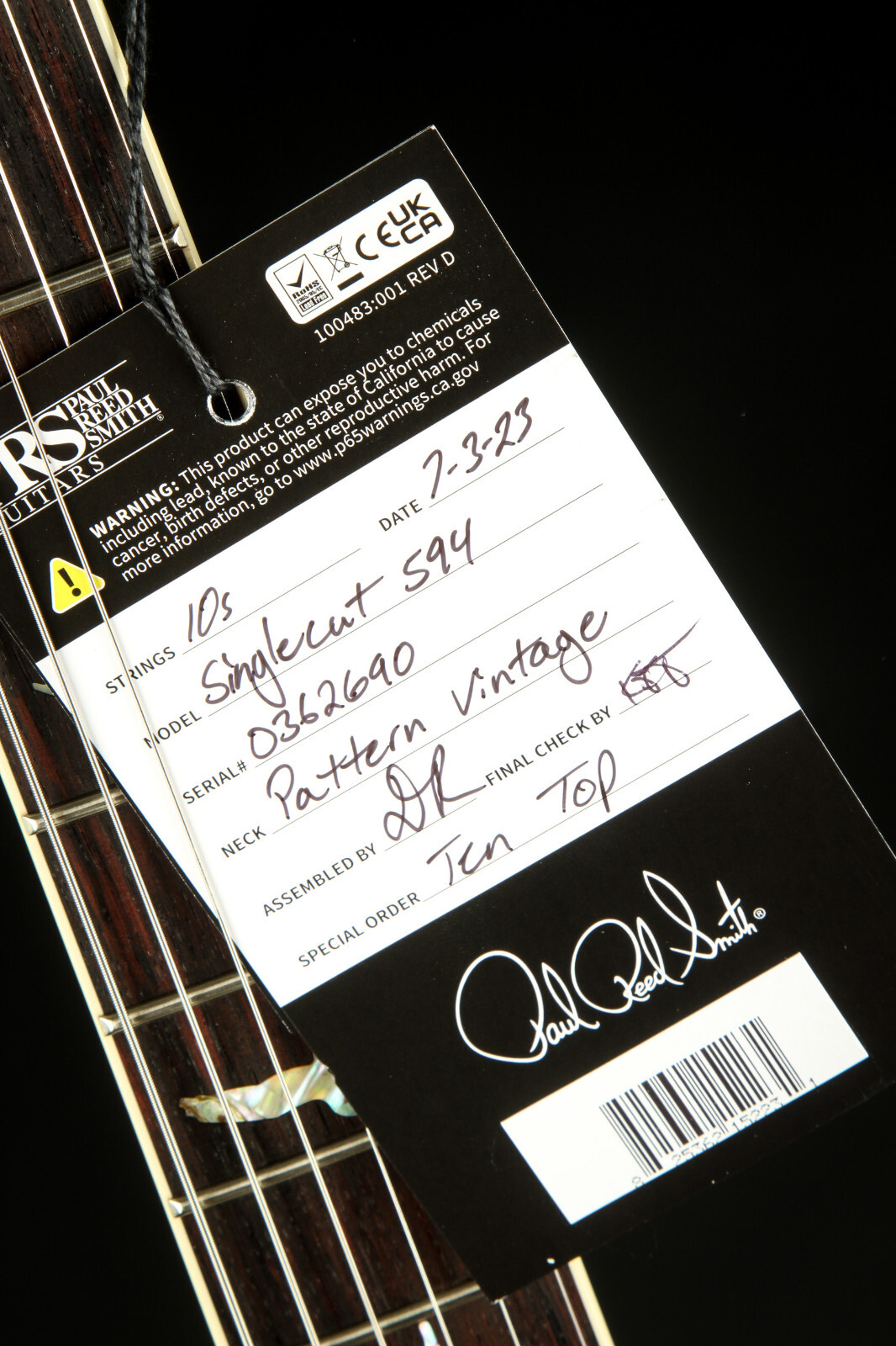 PRS McCarty 594 Singlecut – Purple Mist #362690