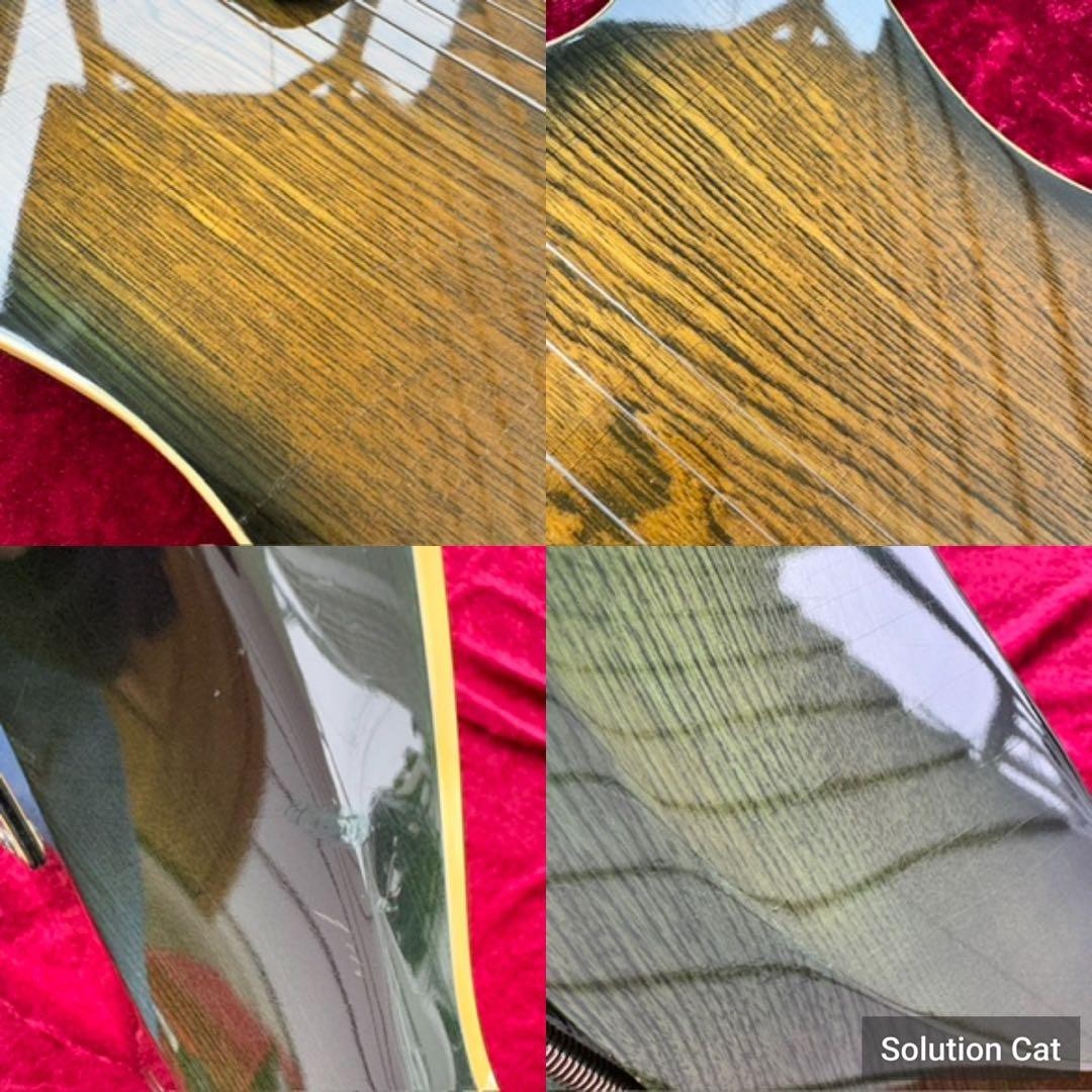 Electric Guitar Schecter Custom 1980s Green Burst Made in Japan