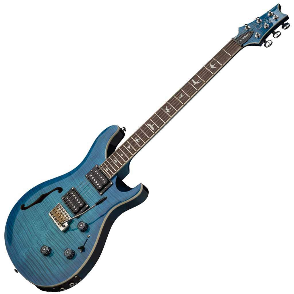 Paul Reed Smith SE Custom 24 Semi-Hollow Piezo Electric Guitar – Lake Blue