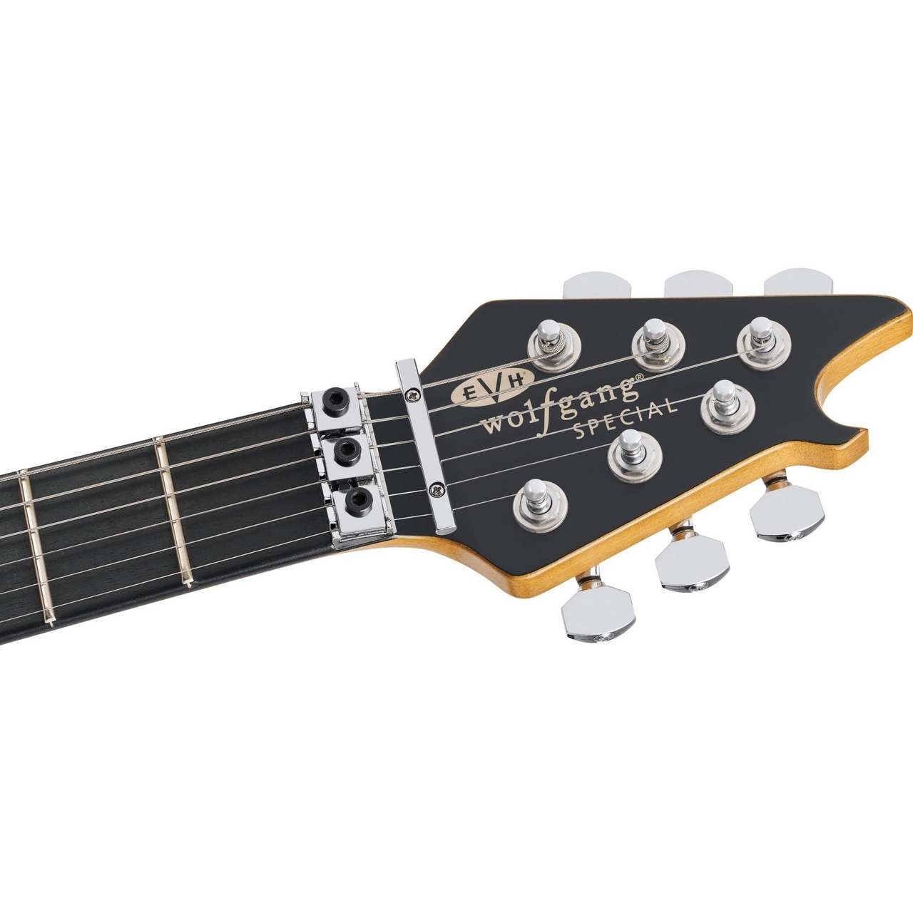 EVH Limited Edition Wolfgang Special Striped Series Ebony FB Red Black and White