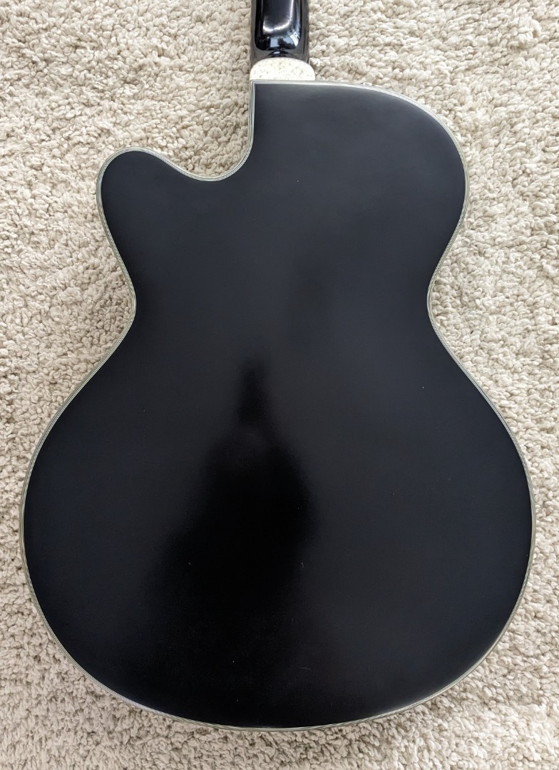 Epiphone Emperor Swingster Semi Hollow Guitar w/Bigsby, Black Aged Gloss