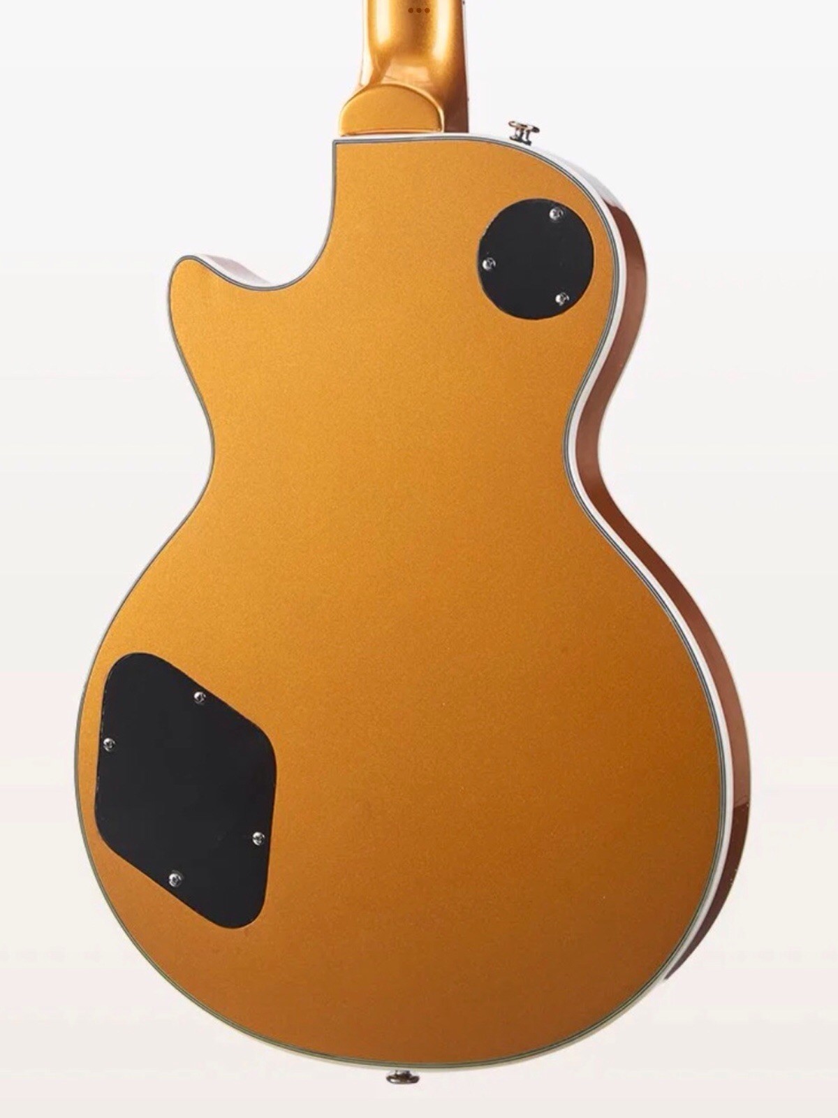 ChillCat Custom Gold Top Electric Guitar One Piece Roasted Mahogany