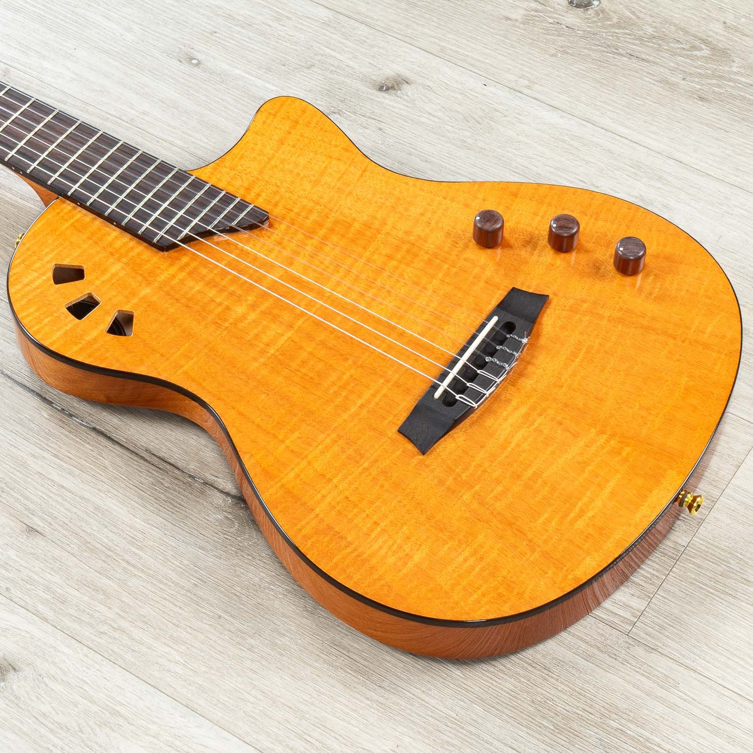 Cordoba Stage Electric Nylon String Guitar, Pau Ferro Fretboard, Natural Amber