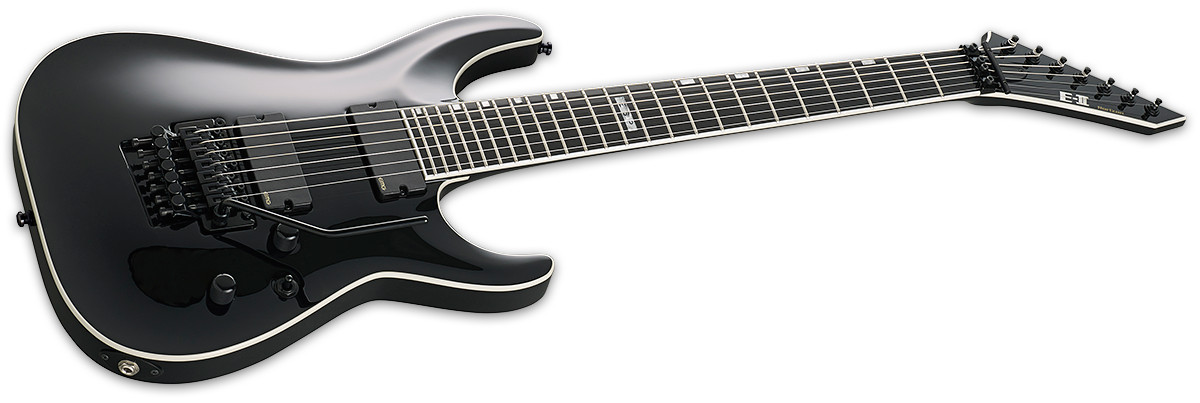 ESP E-II Horizon FR-7 Black BLK 7-String Electric Guitar + Hard Case B-Stock MIJ
