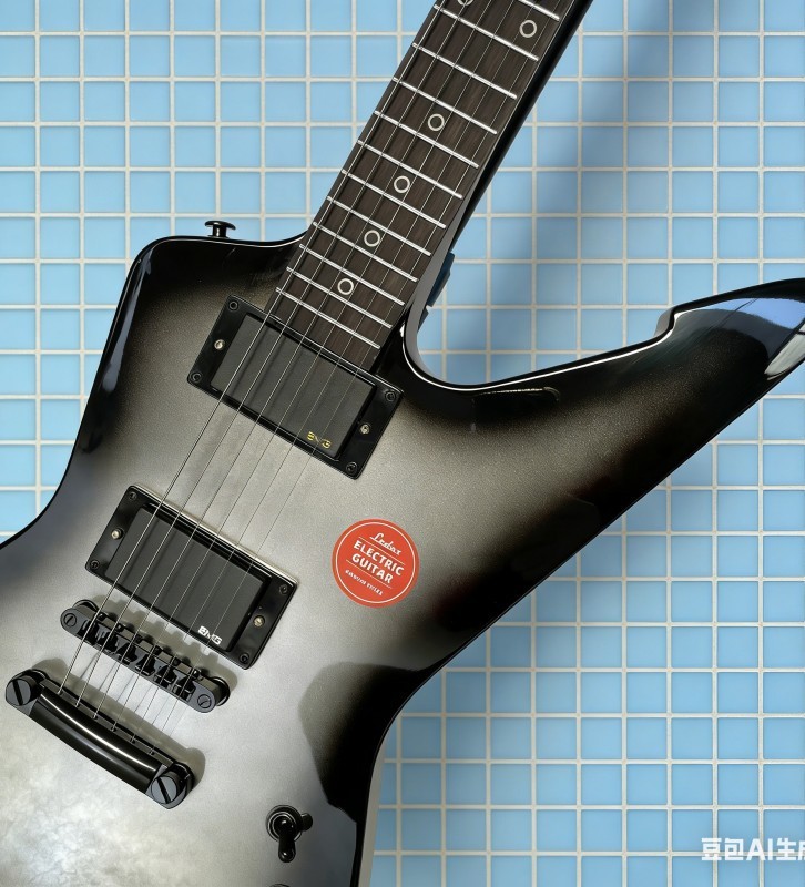 solid exp modern electric guitar silver burst Rounded fret Edge stainless Fret
