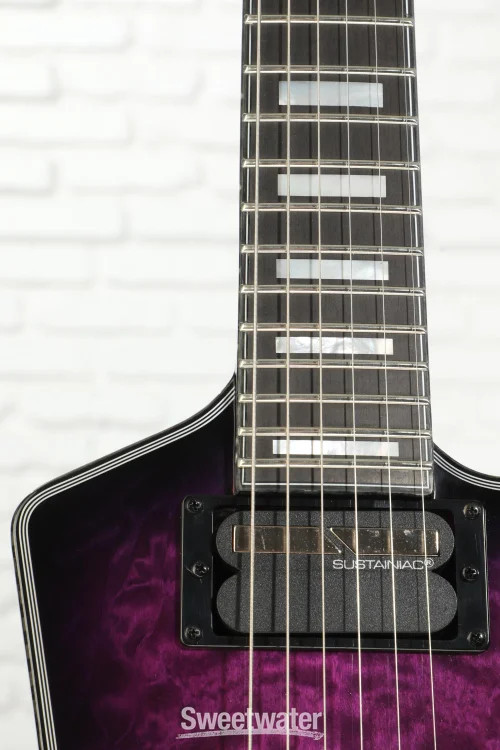 Schecter E-1 FR S Special Edition Electric Guitar – Trans Purple Burst