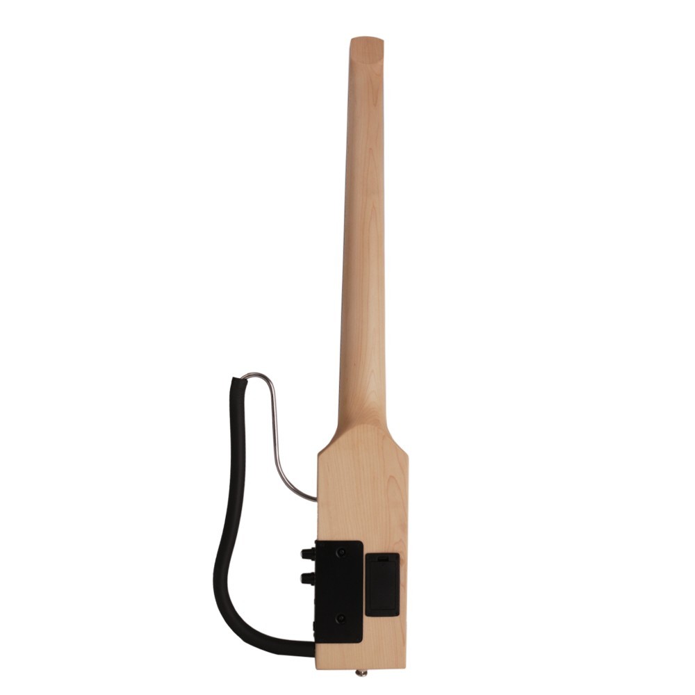 Headless Full scale length Electric Acoustic Guitar Silent Travel Portable F75NA