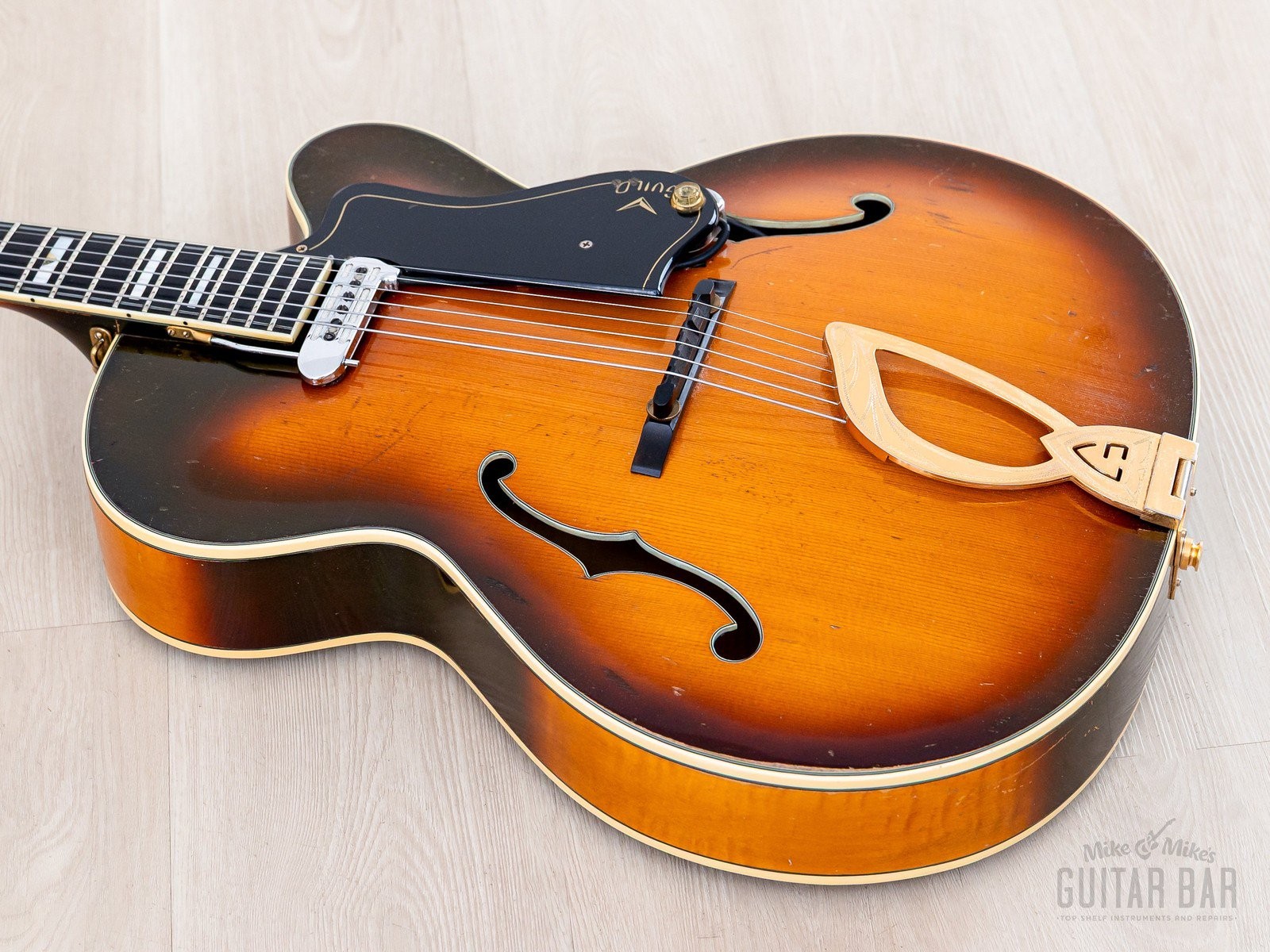 1962 Guild Stuart A-500 Sunburst Vintage Cutaway Archtop w/ DeArmond, Case