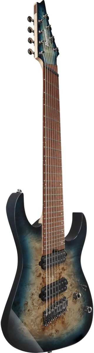 Ibanez RGMS8PB-CBS 8-String Model (Cosmic Blue Starburst) with Gig Bag