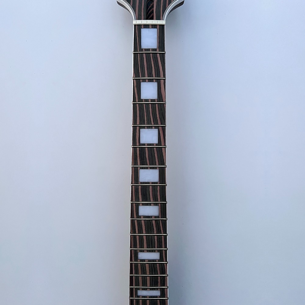 Bone Nuts DIY Electric Guitar Kits Set In V shape Bridges Zebrawood Free Ship