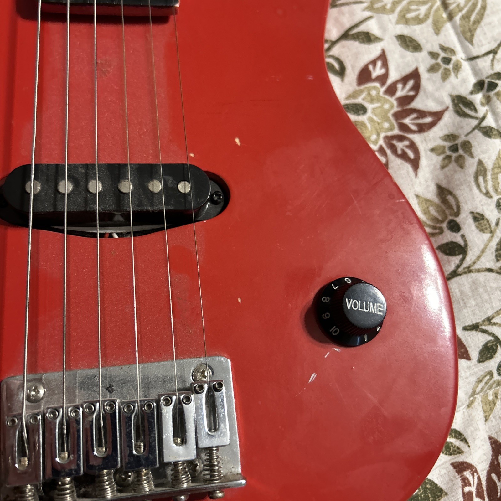 B.A. Starr Junior 6-String Electric Guitar Red Vintage Student Model Short Scale