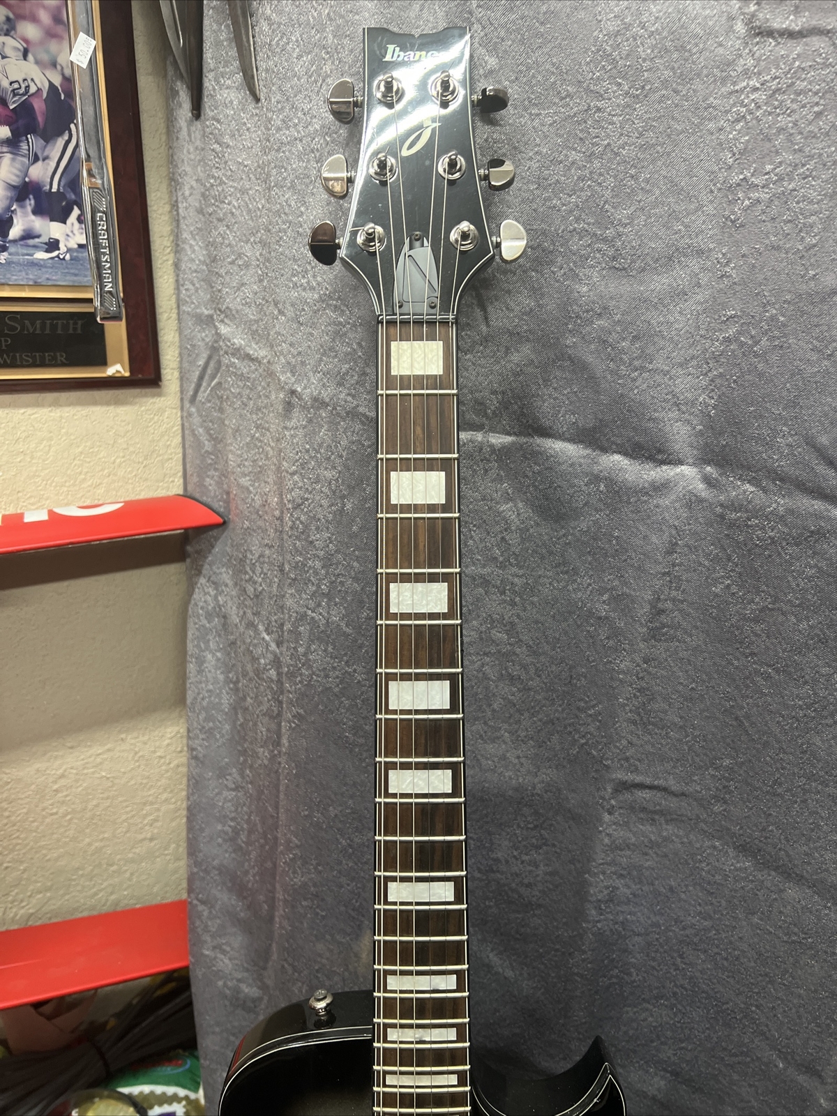 Ibanez N427 Single Cutaway 6 String Electric Guitar Black/Silver