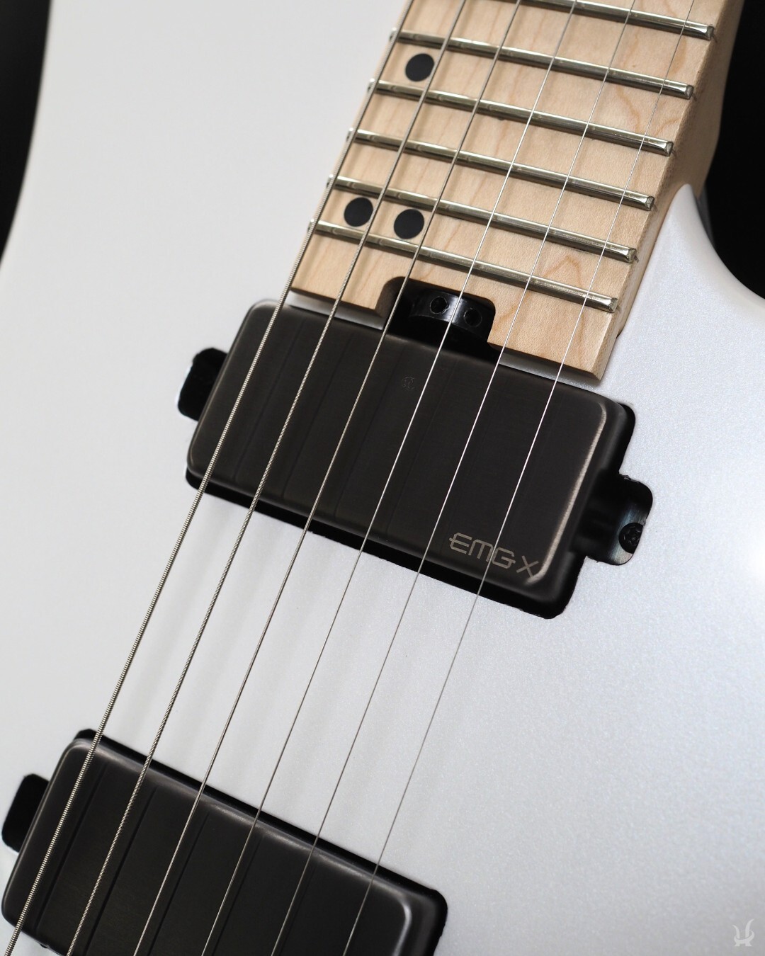 Halo Octavia WIDE NECK (48.5mm) Electric Guitar, EMG Pickups – White