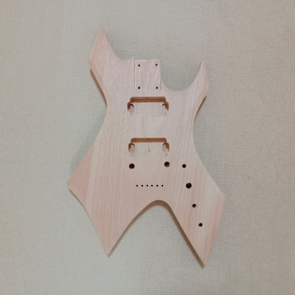 DIY Warlock Prophecy Electric Guitar Unfinished Kit Genuine Rosewood Fretboard