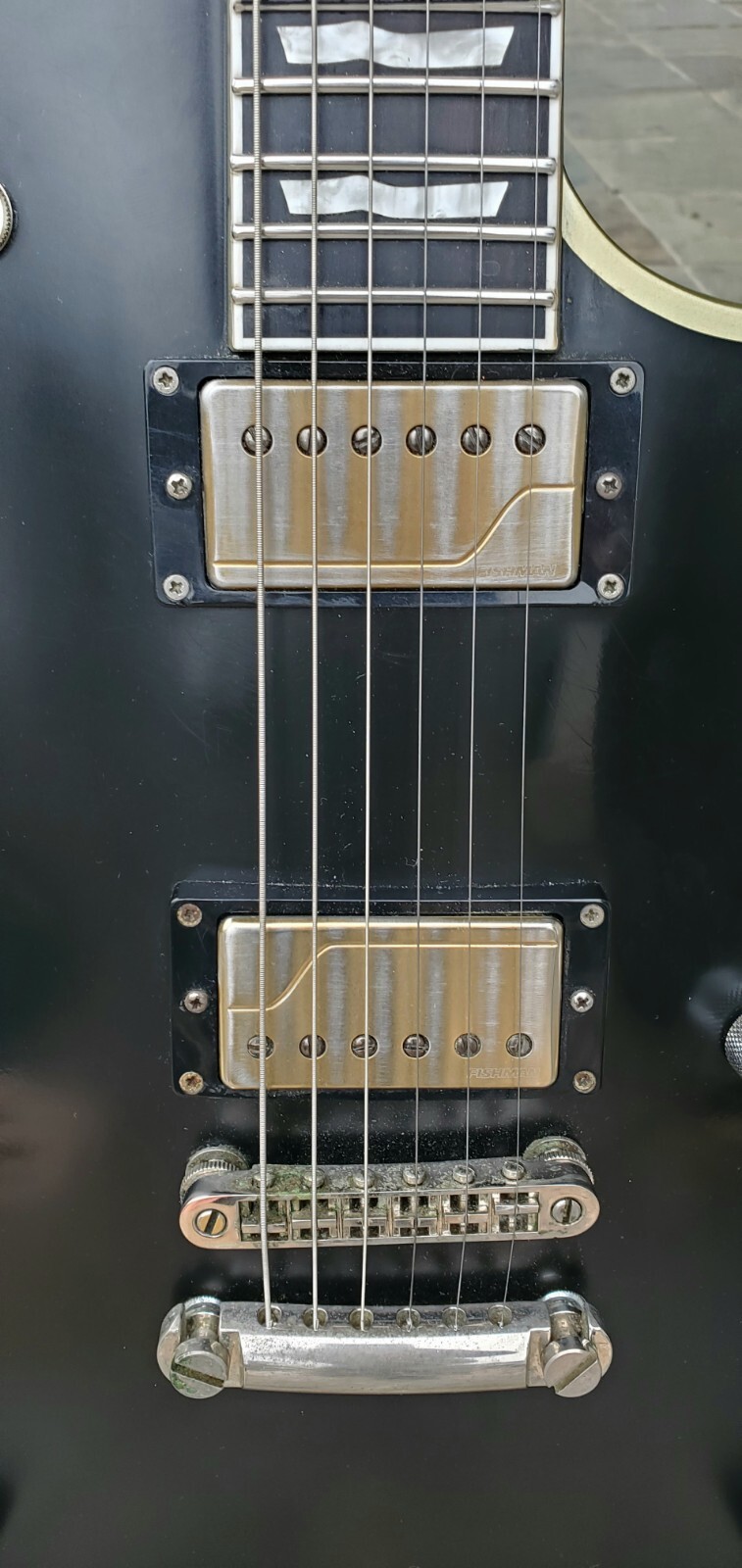 ESP E-II ECLIPSE BB Black Satin Stainless Steel Frets With Case, Upgraded