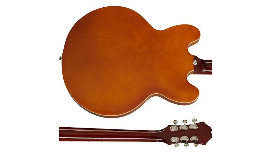 Epiphone Riviera Royal Tan electric guitar semi-acoustic sunburst with gig bag