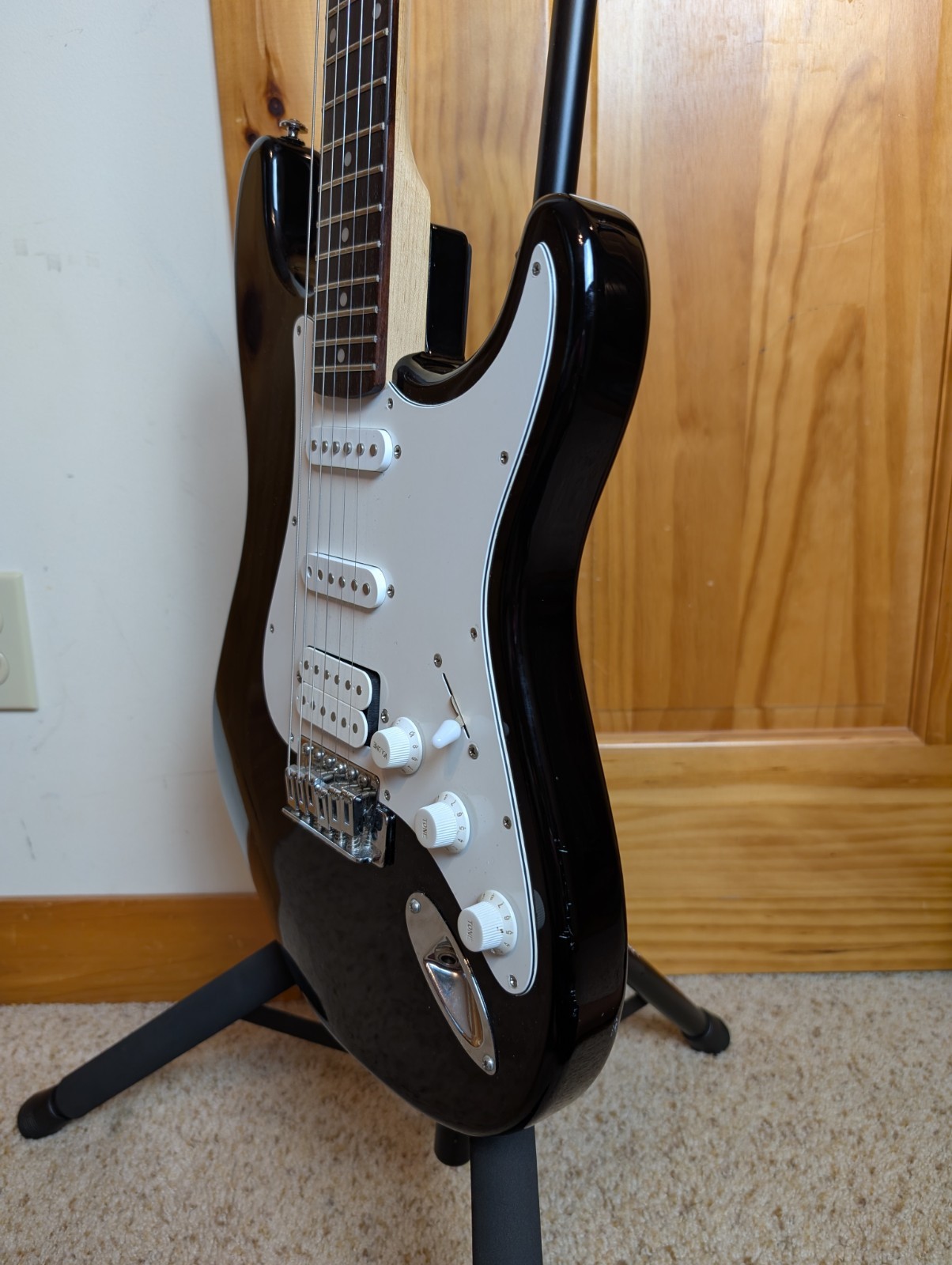 Epiphone S-210 FAT-210 (S-310) HSS Strat Style Electric Made In Korea MIK Black