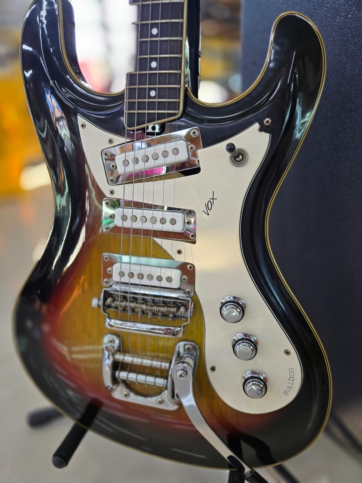 Vintage 1966 VOX Bulldog Electric Guitar Sunburst – Only Made for One Year