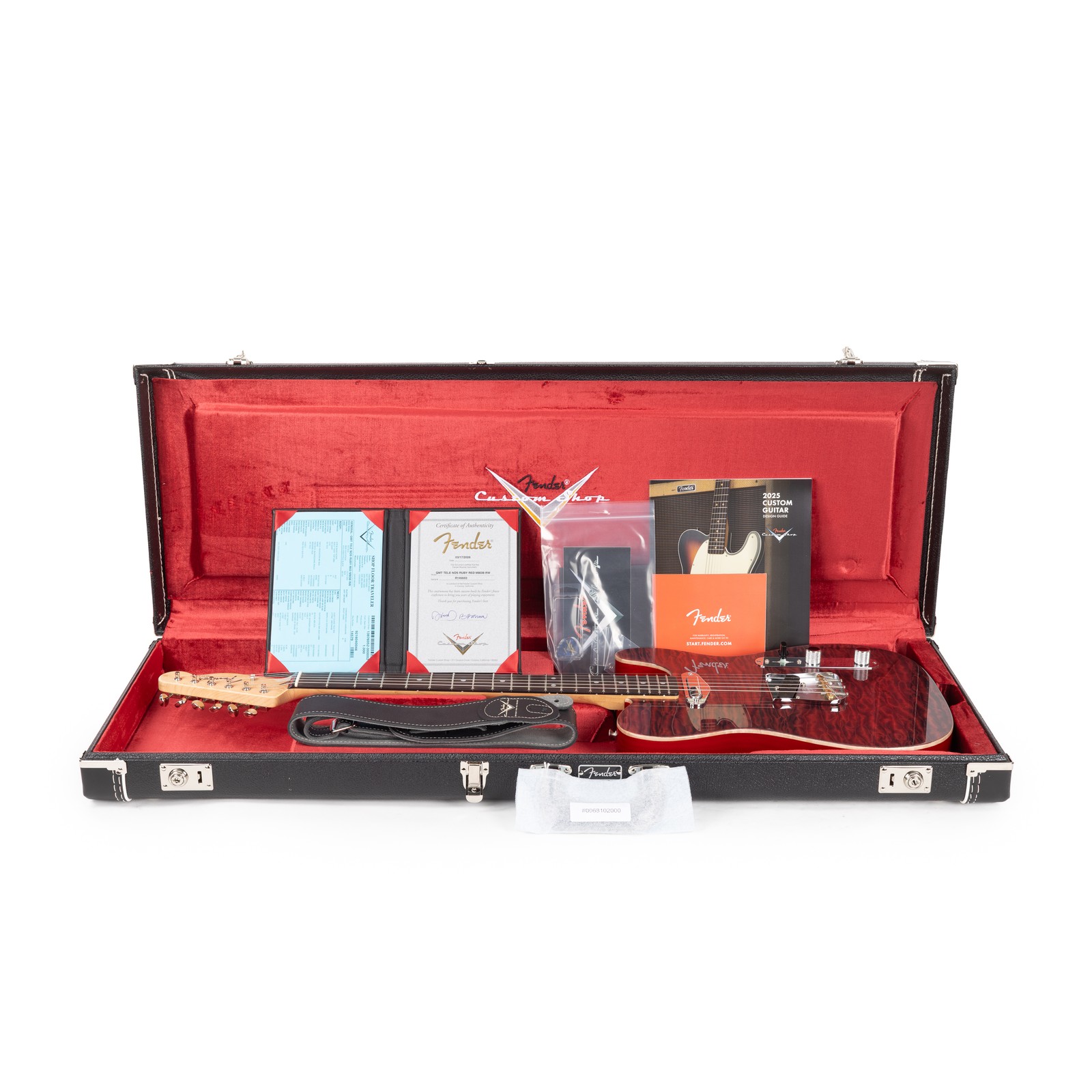 Fender Custom Shop Telecaster NOS Quilt Top Masterbuilt David Brown – Ruby Red