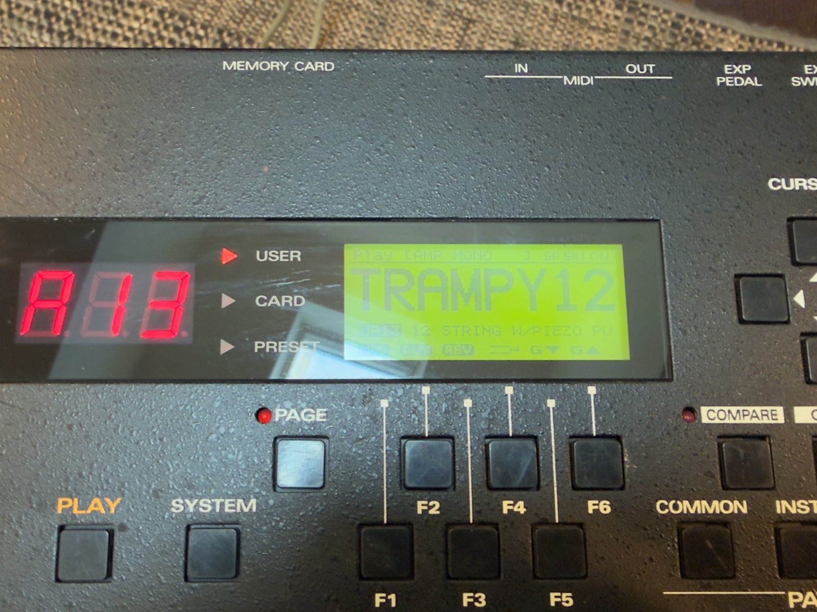 Roland VG-8EX Guitar Modeling System + Brian Moore iGuitar81.13 13-Pin RMC Synth