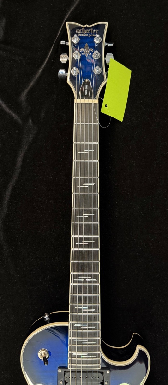Schecter Solo-II Supreme Electric Guitar – See Thru Blue Burst