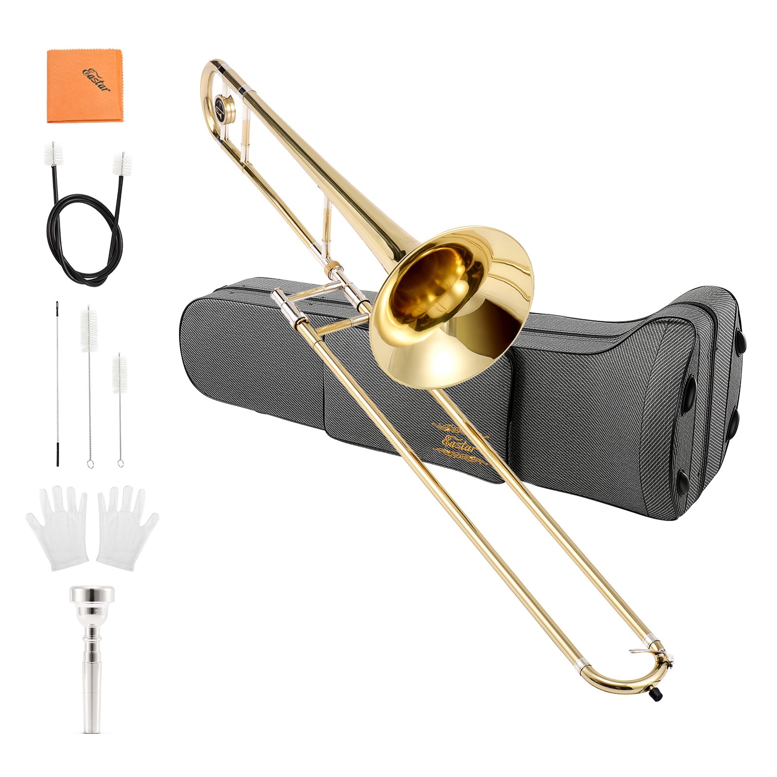 Eastar Bb Tenor Trombone ETB-330 Beginner Set With 12C Mouthpiece
