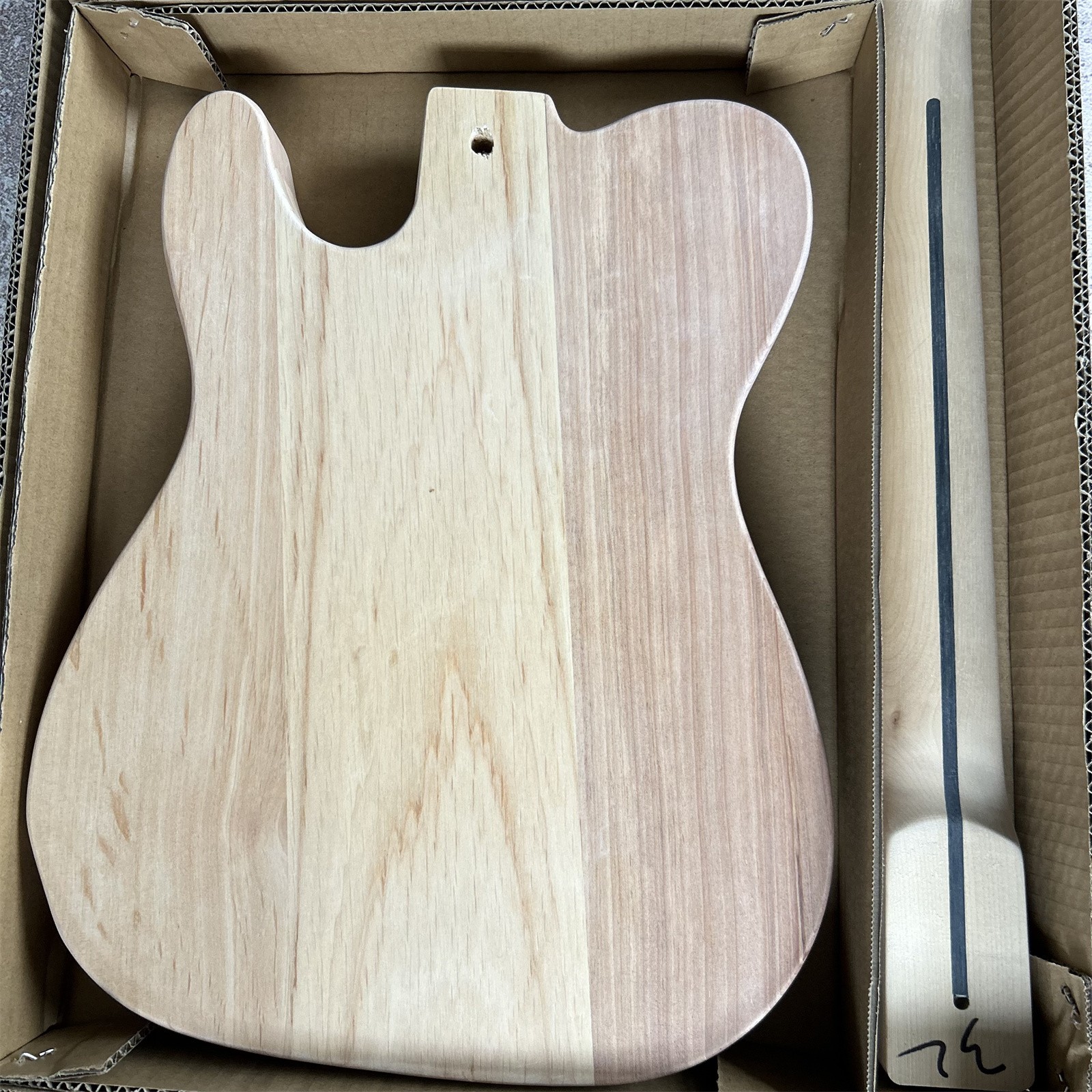 Semi Finished TL Electric Guitar Alder Body Maple Neck Only sold to USA