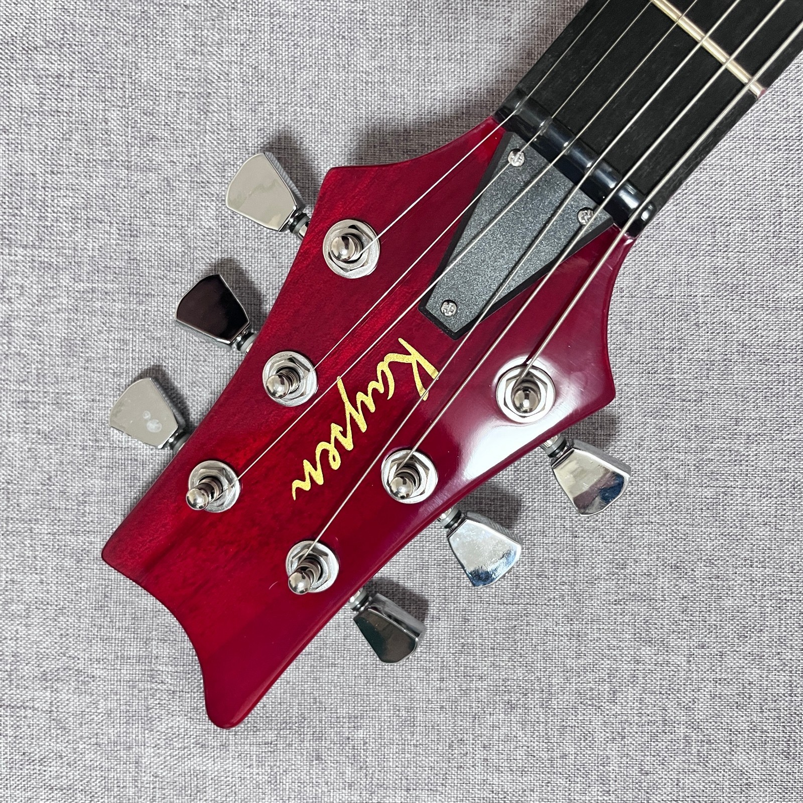 PRS Style Electric Guitar Quilted Maple Top Transparent Red Bird Inlay HH Pickup